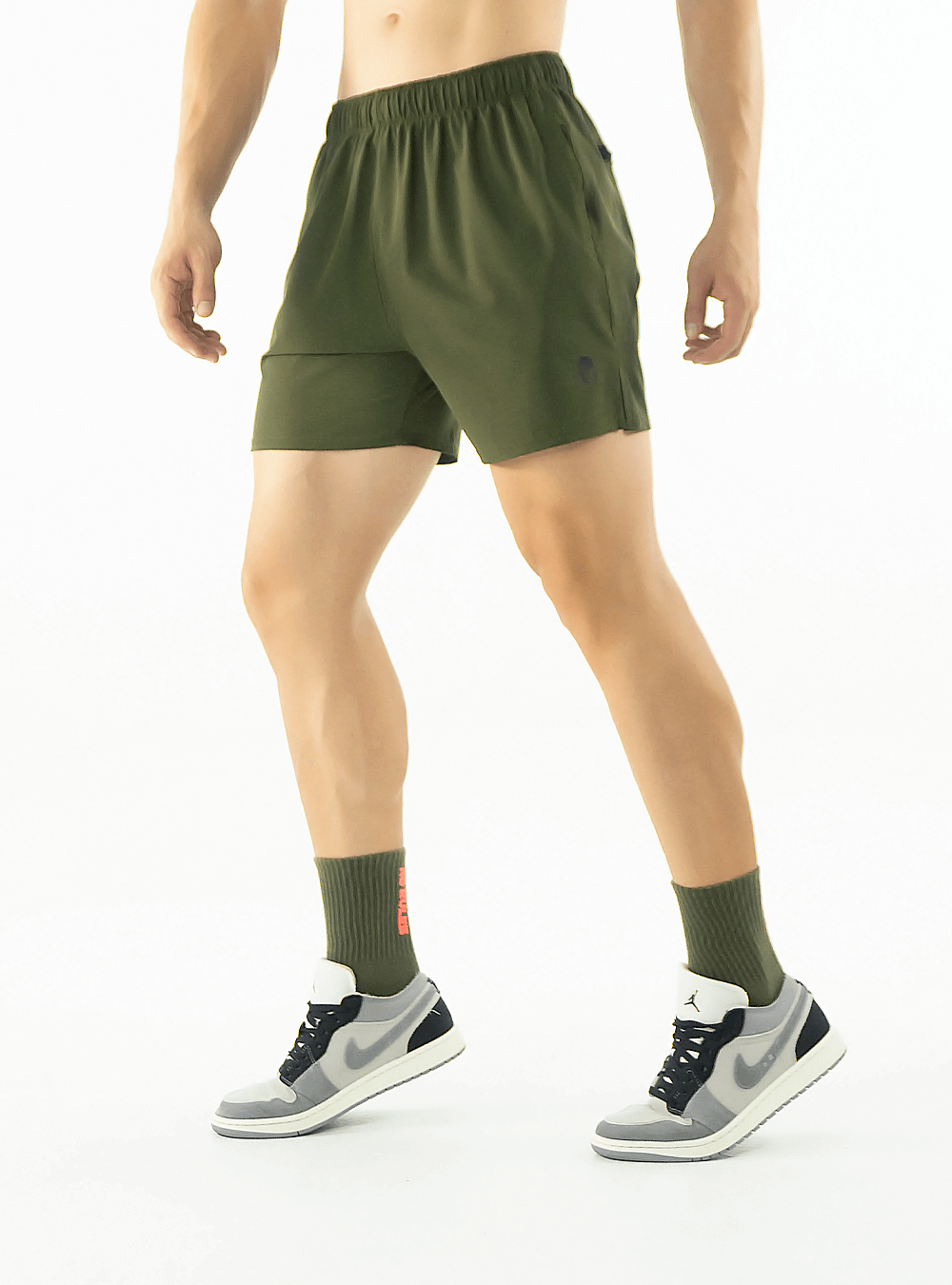 PANTALONETA AJUSTADA VERDE MILITAR