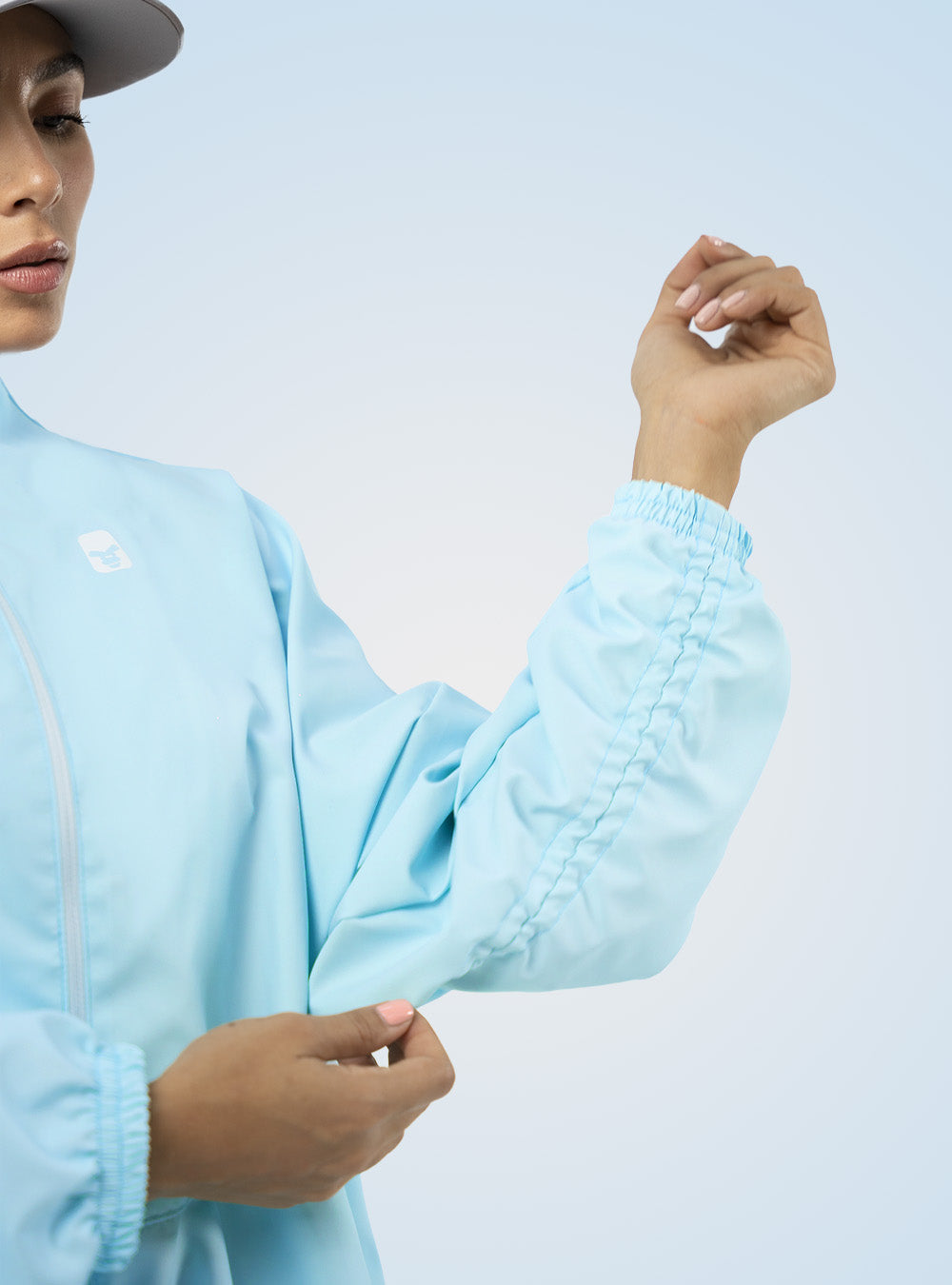 LIGHT BLUE WINDPROOF JACKET