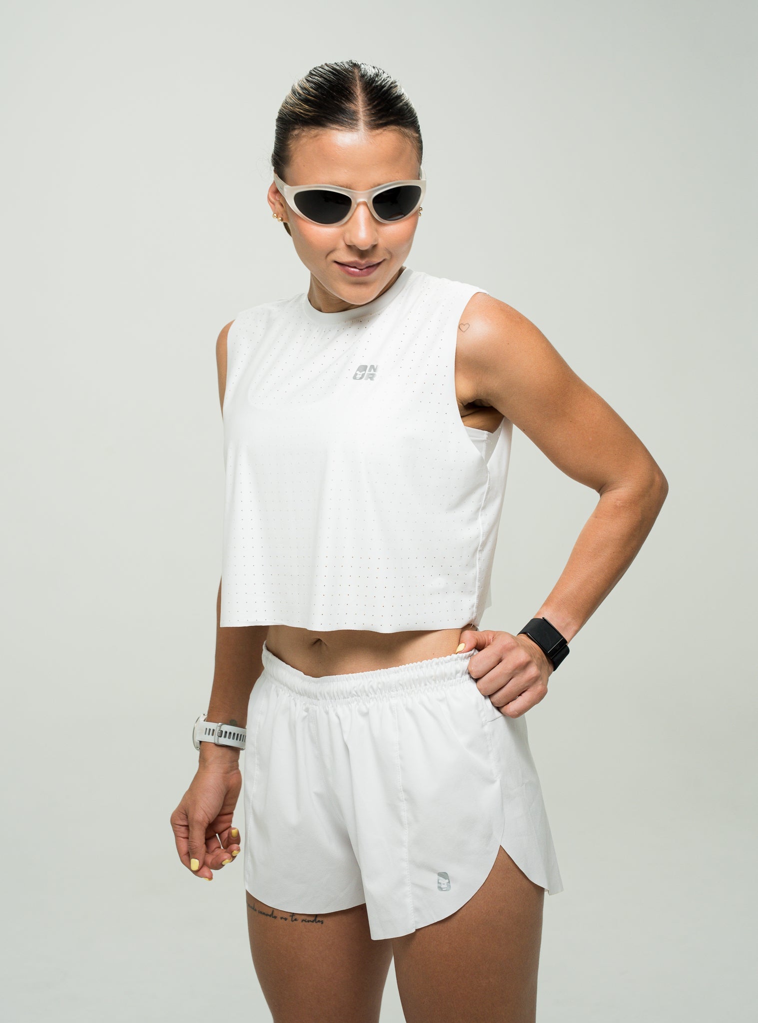 Crop Top Velocity Air Blanco