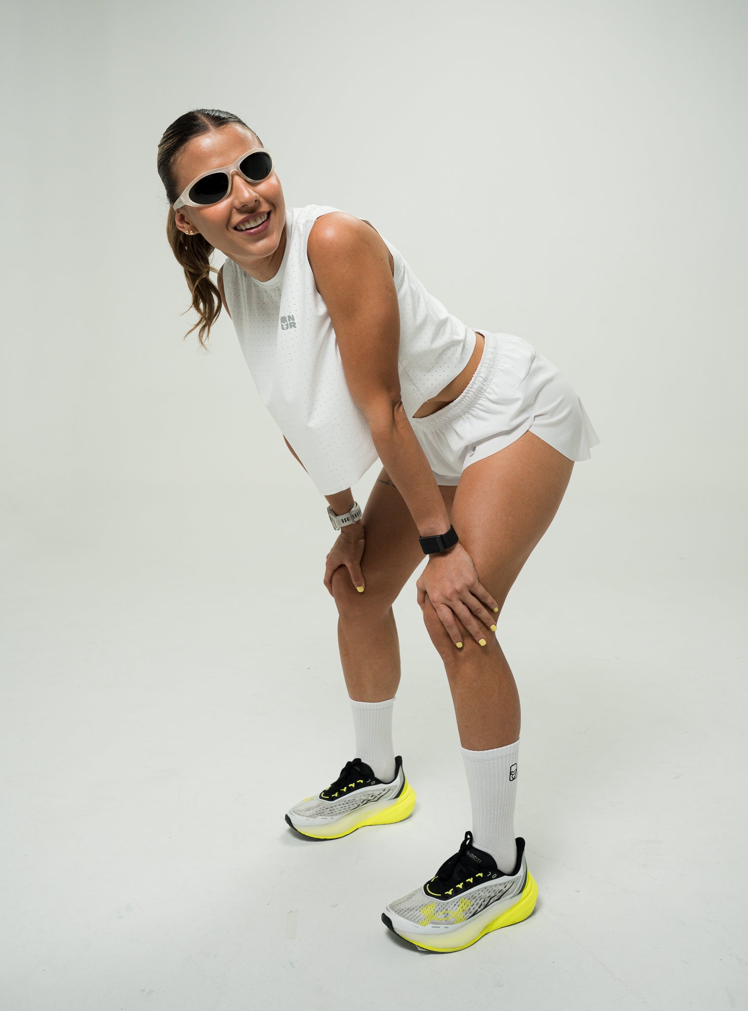 Crop Top Velocity Air Blanco