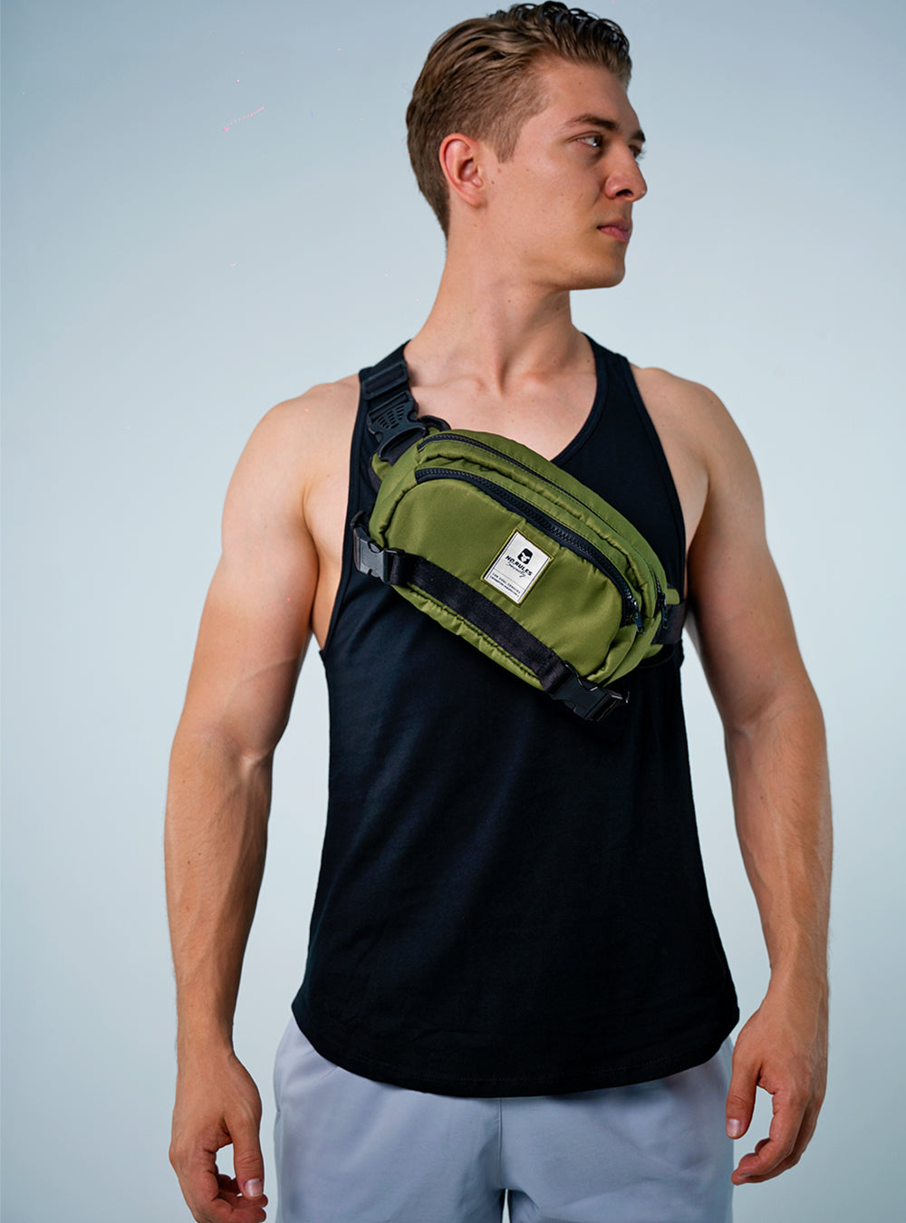 CANGURO BANDOLERA VERDE MILITAR