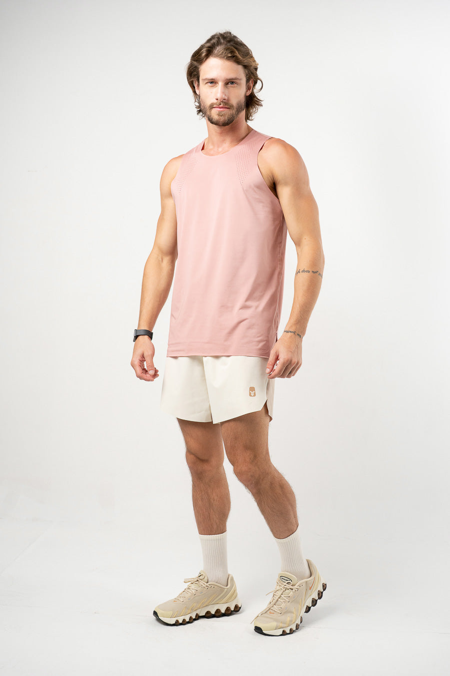 Short Deportivo Running Pro Retro Crema