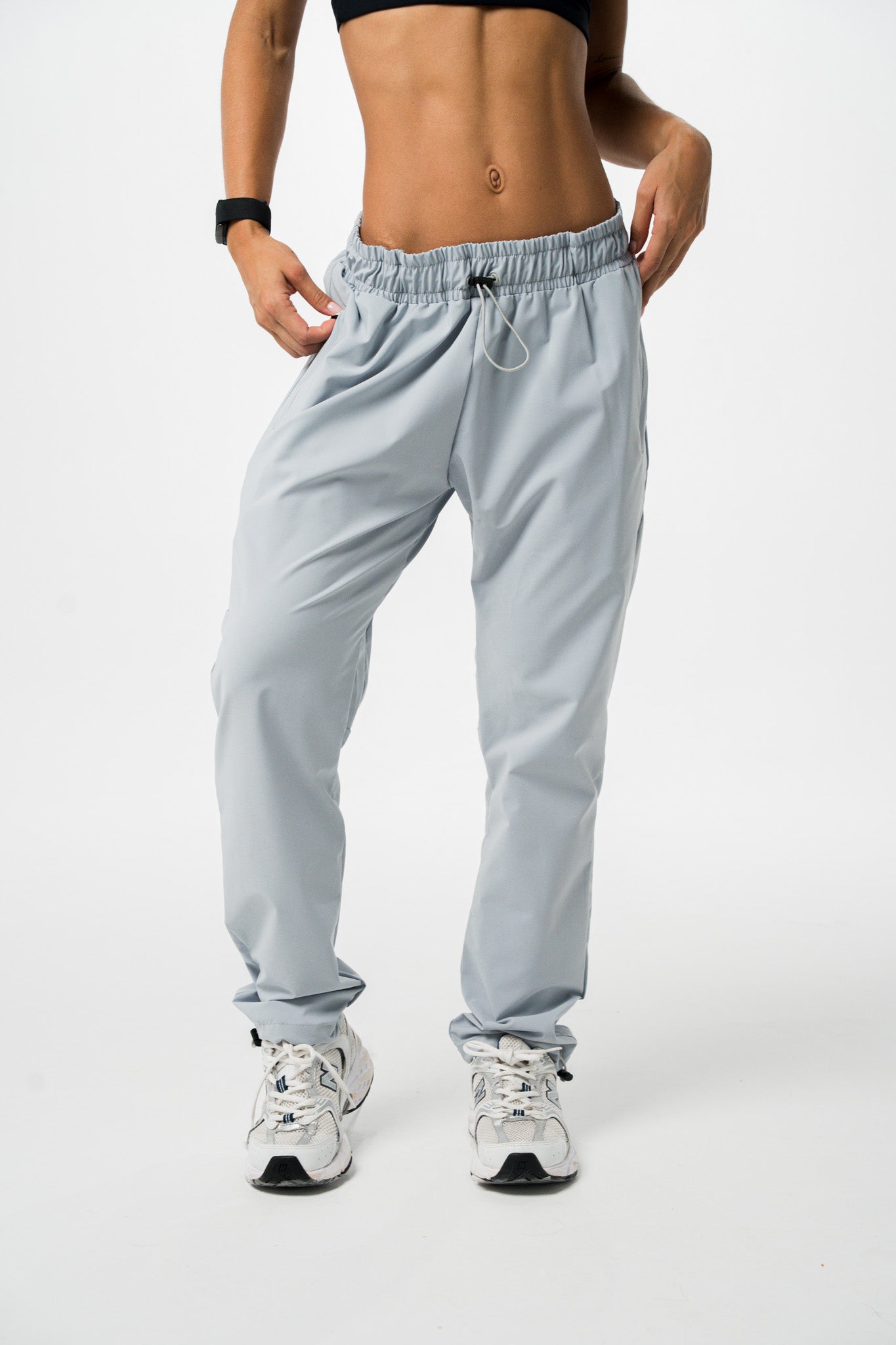 Jogger Casual Logo 3D Mujer Grey