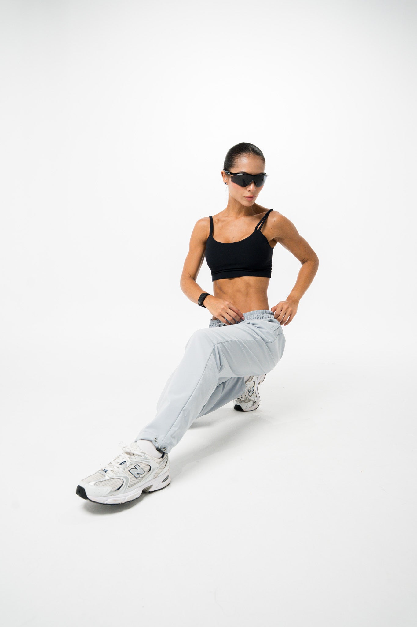 Jogger Casual Logo 3D Mujer Grey
