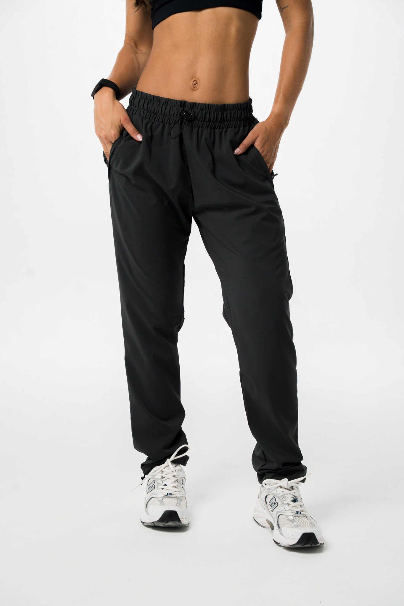 Jogger Casual Logo 3D Mujer Dark Grey
