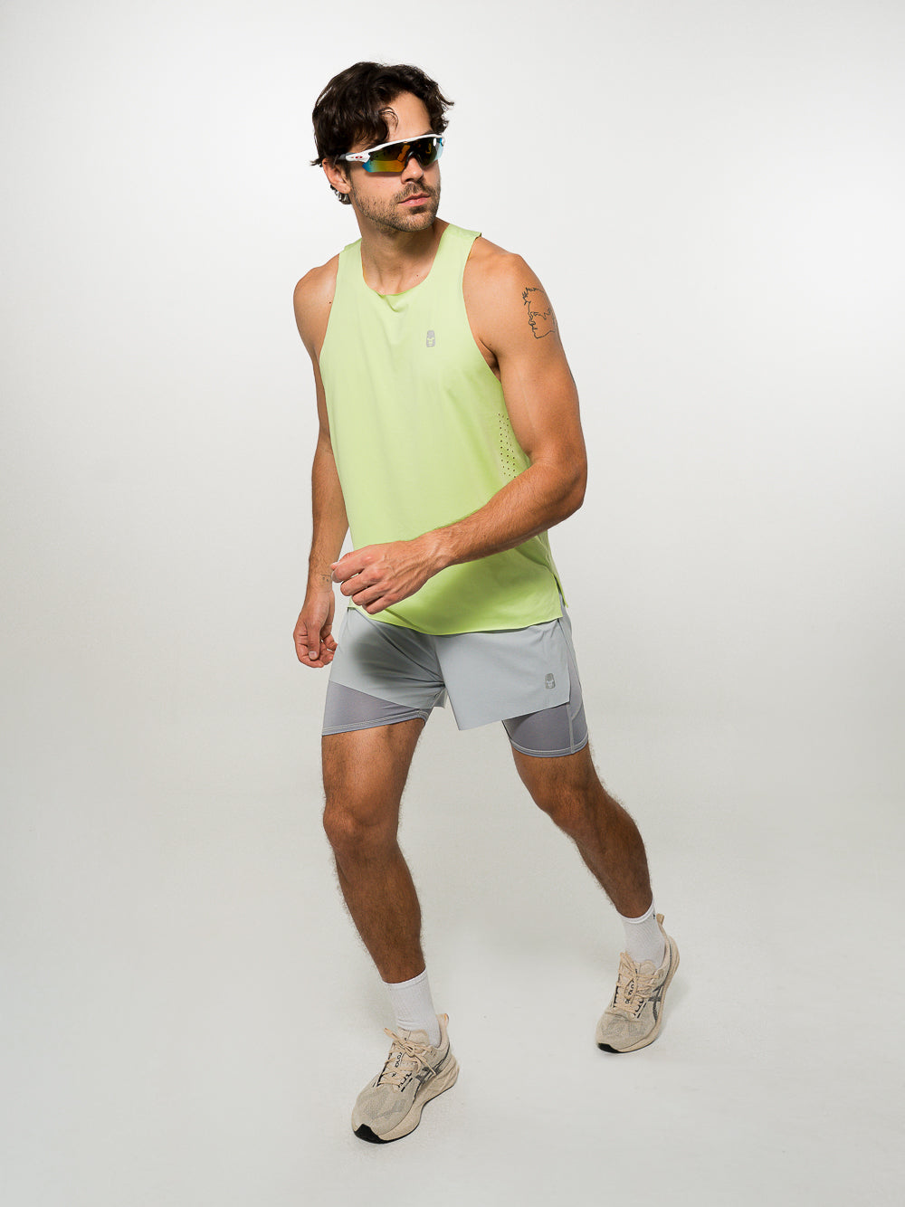 Esqueleto Láser Pulso Verde Neón