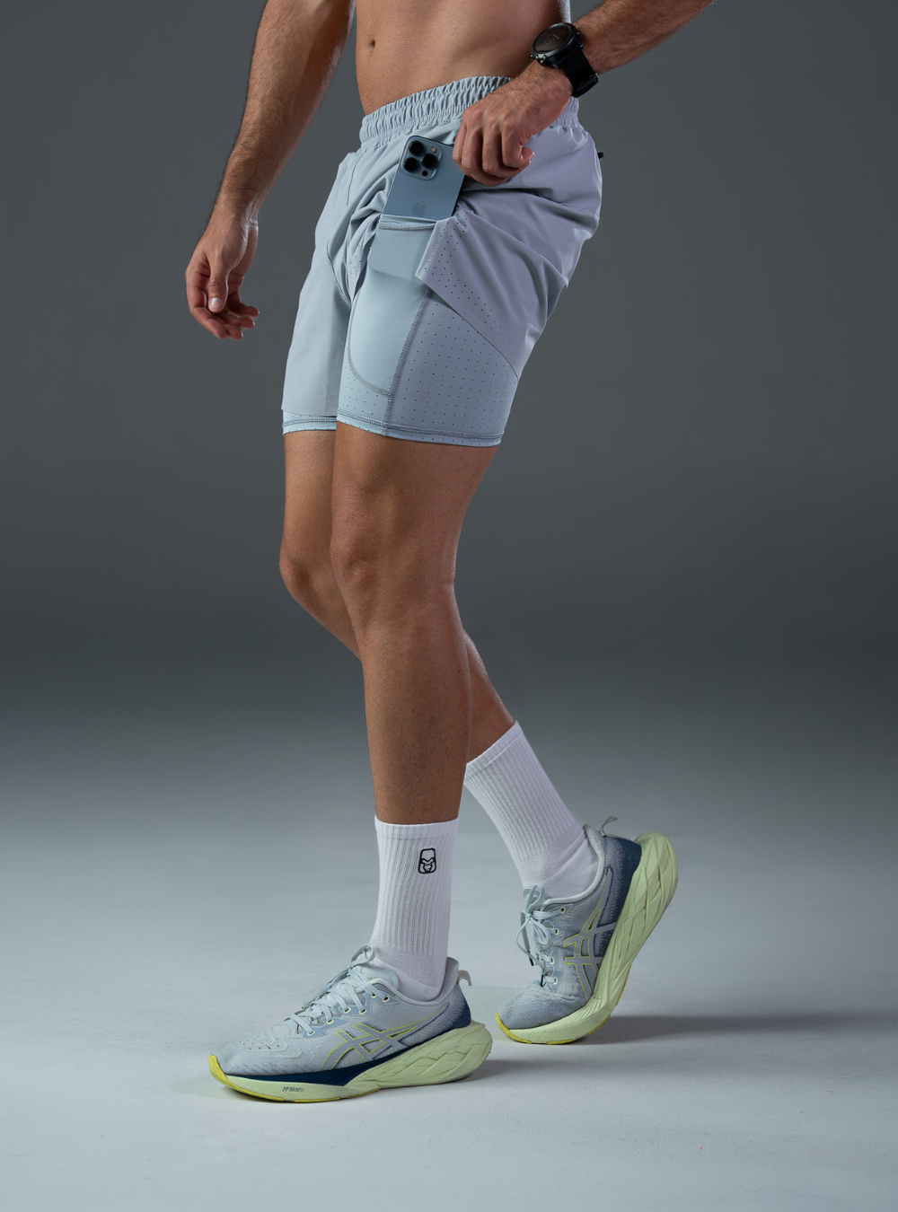 Pantaloneta Marathon Grey
