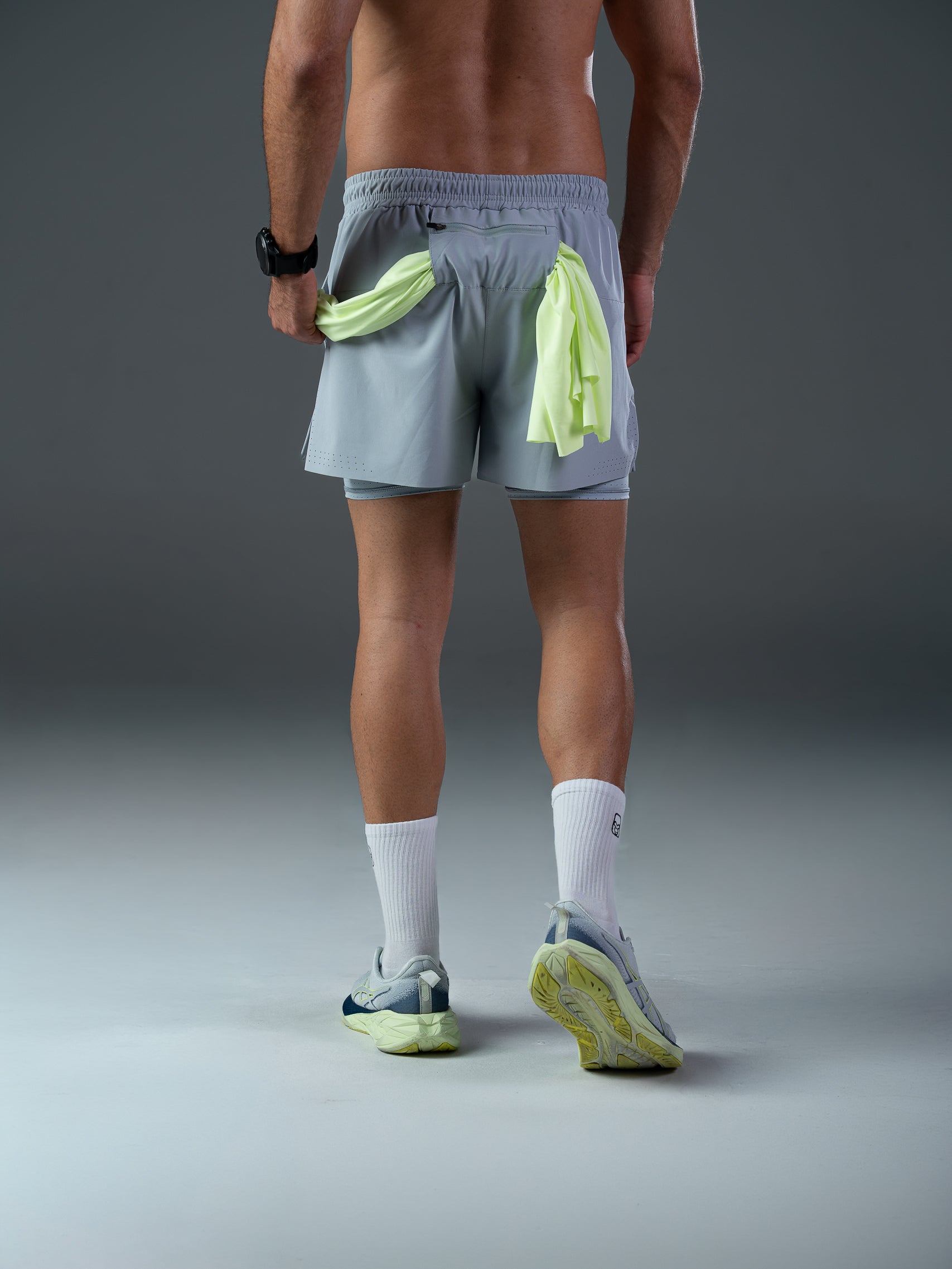 Pantaloneta Marathon Grey