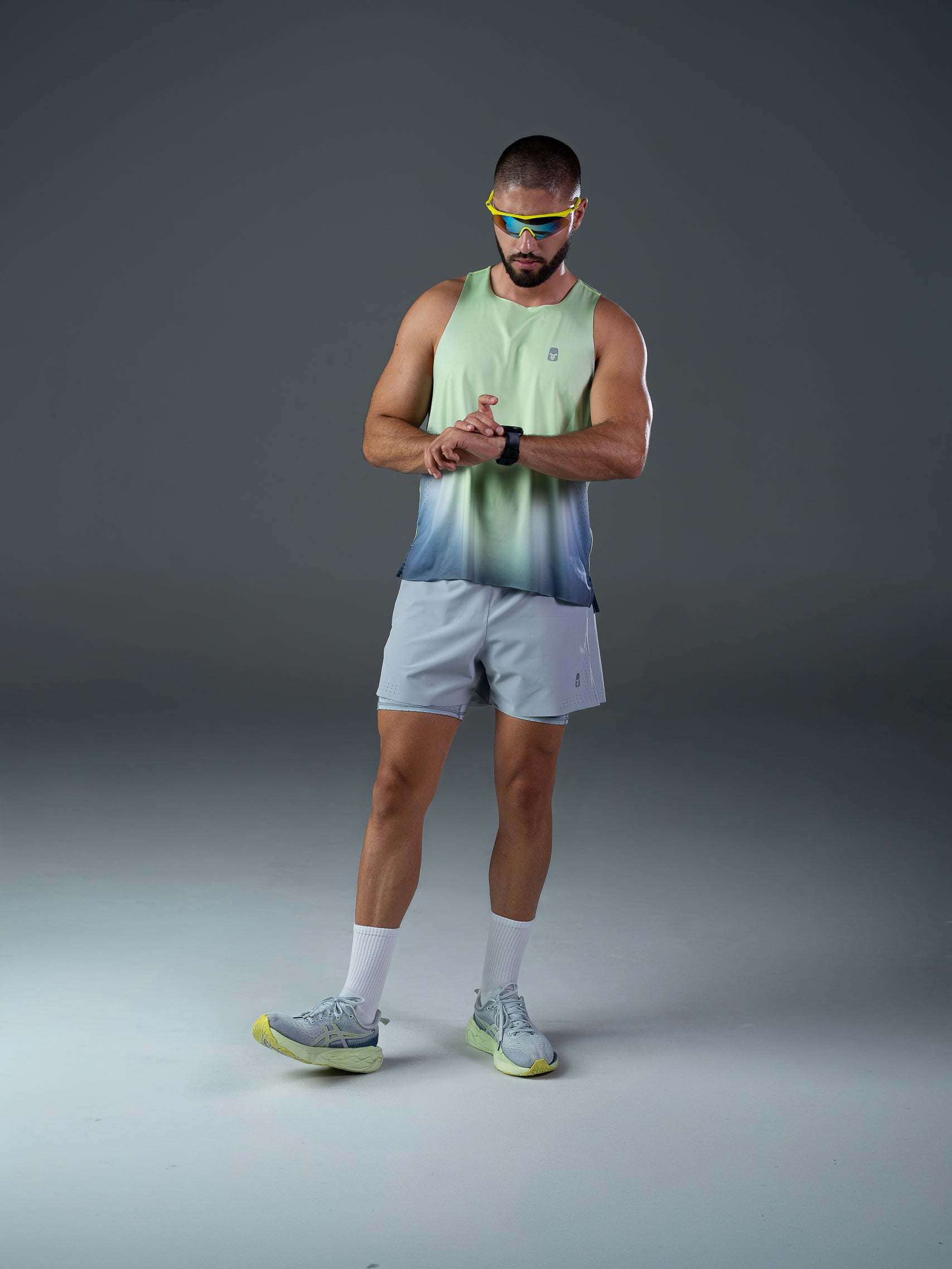 Pantaloneta Marathon Grey