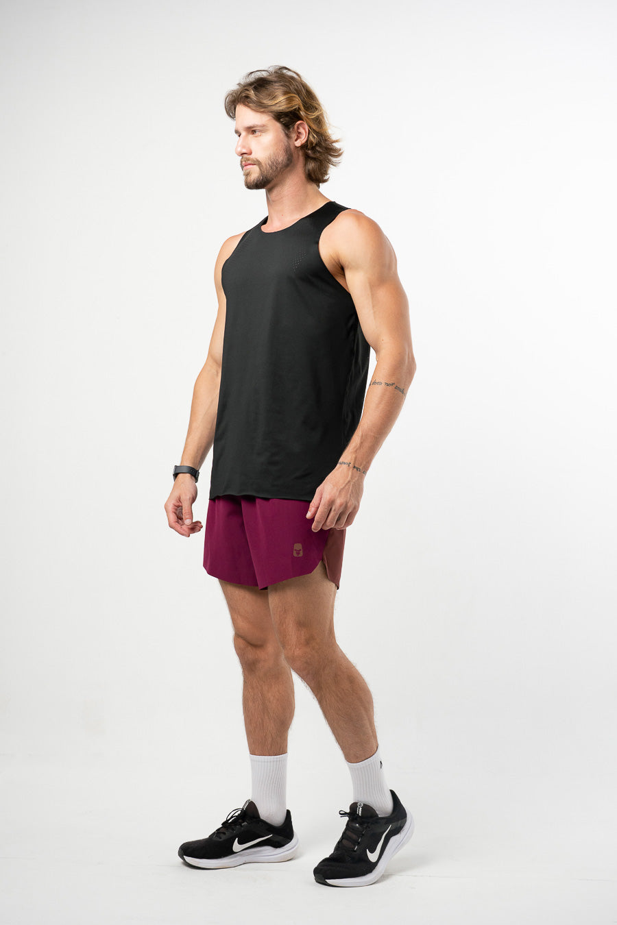 Pantalones cortos de running Pro Retro Berenjena