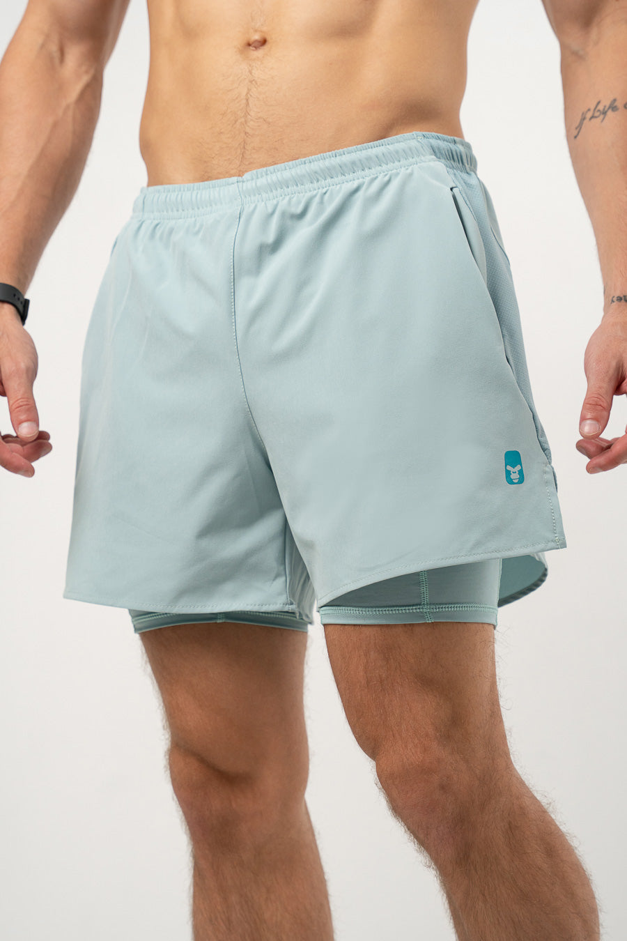 Pantalón Corto de Running Verde Menta