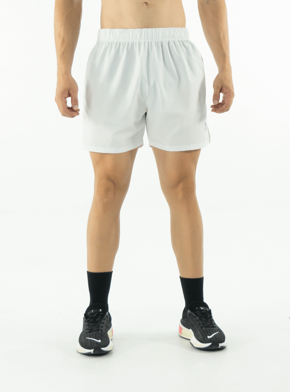 White Fitted Shorts