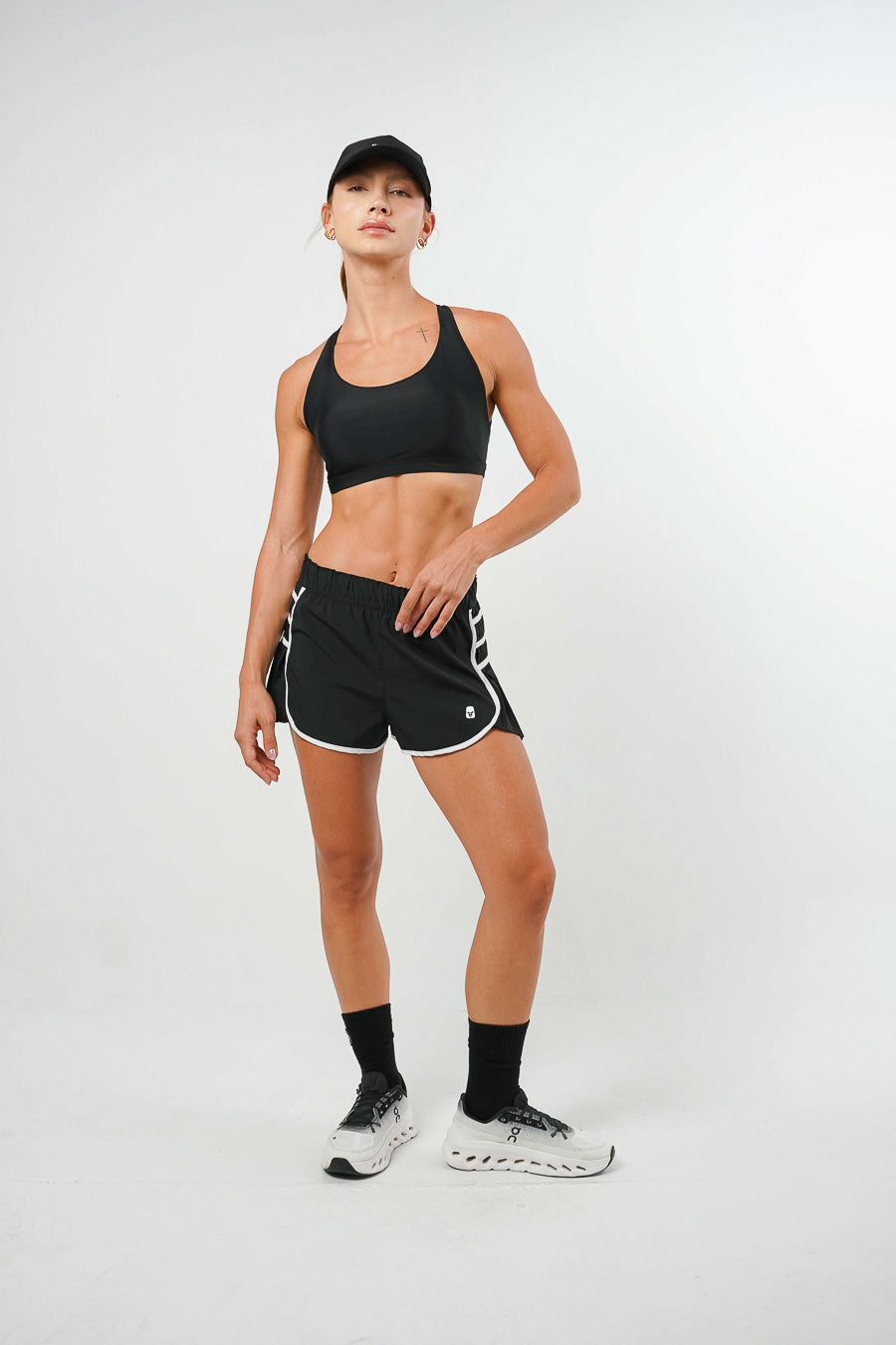 Mallas cortas de running negras