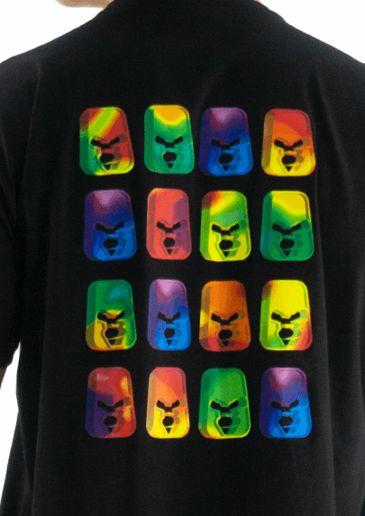 RADIANT MONKEY CAMISETA DE ALGODÓN CON TACTO FRÍO