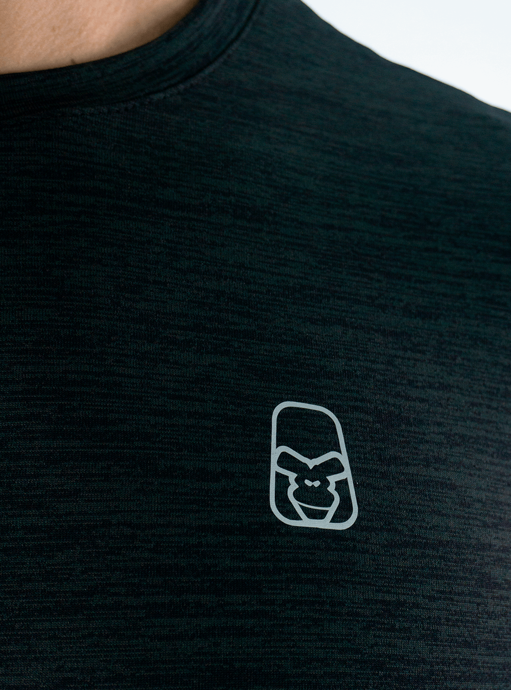 DARK GREY BASIC COOL-TOUCH FABRIC T-SHIRT