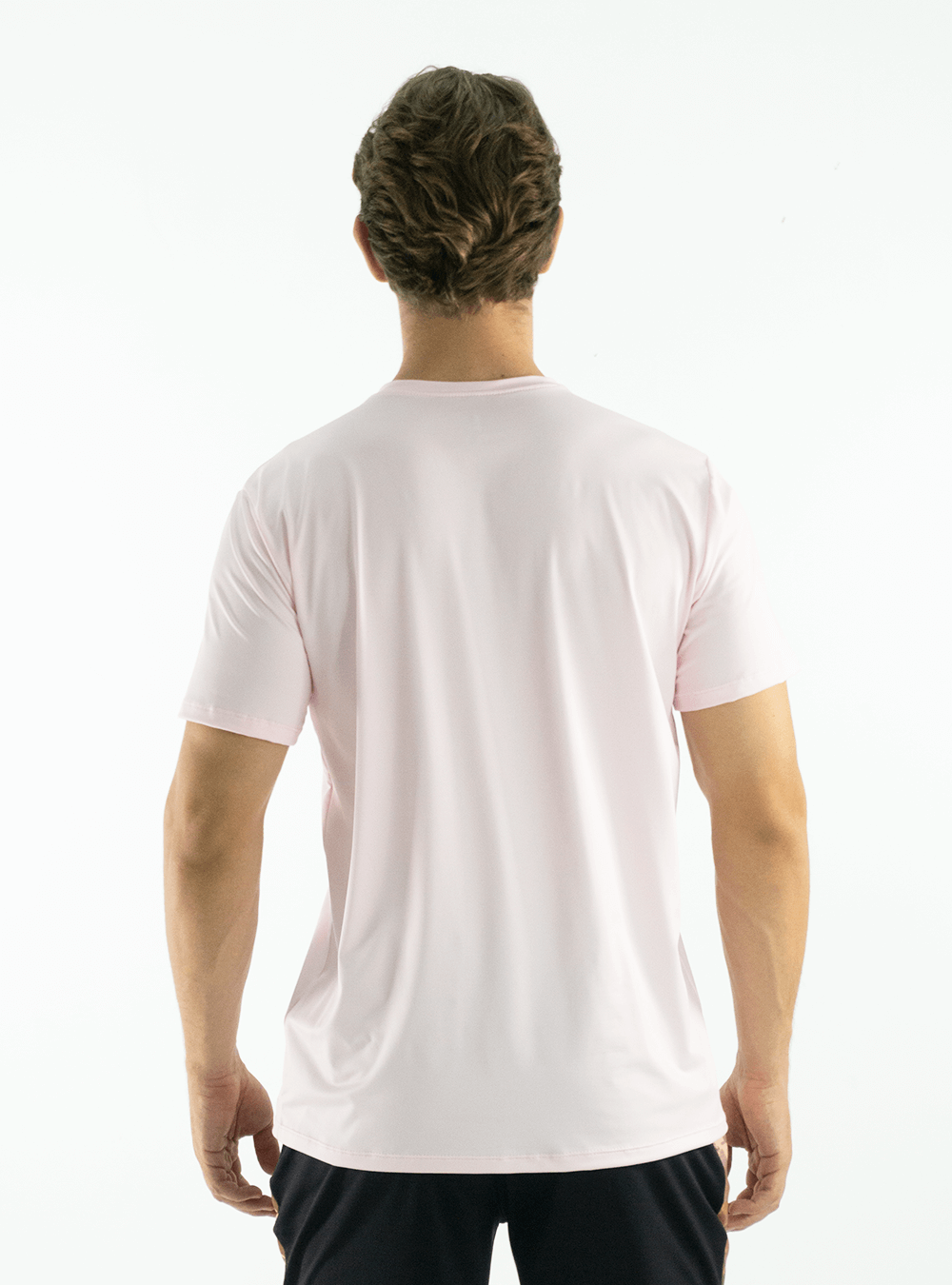 CAMISETA BÁSICA DE TELA FRÍA ROSADA