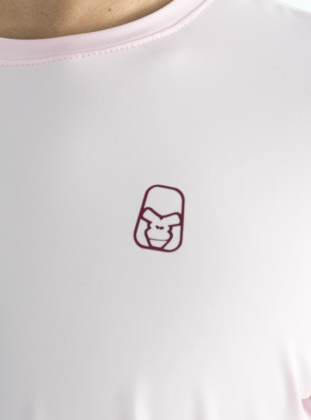 CAMISETA BÁSICA DE TELA FRÍA ROSADA