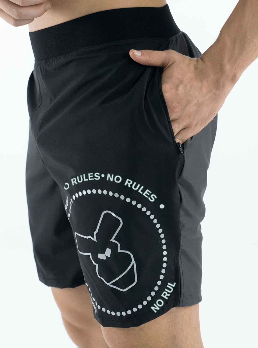 SHORT DE ENTRENAMIENTO CRUZADO NEGRO 3.0