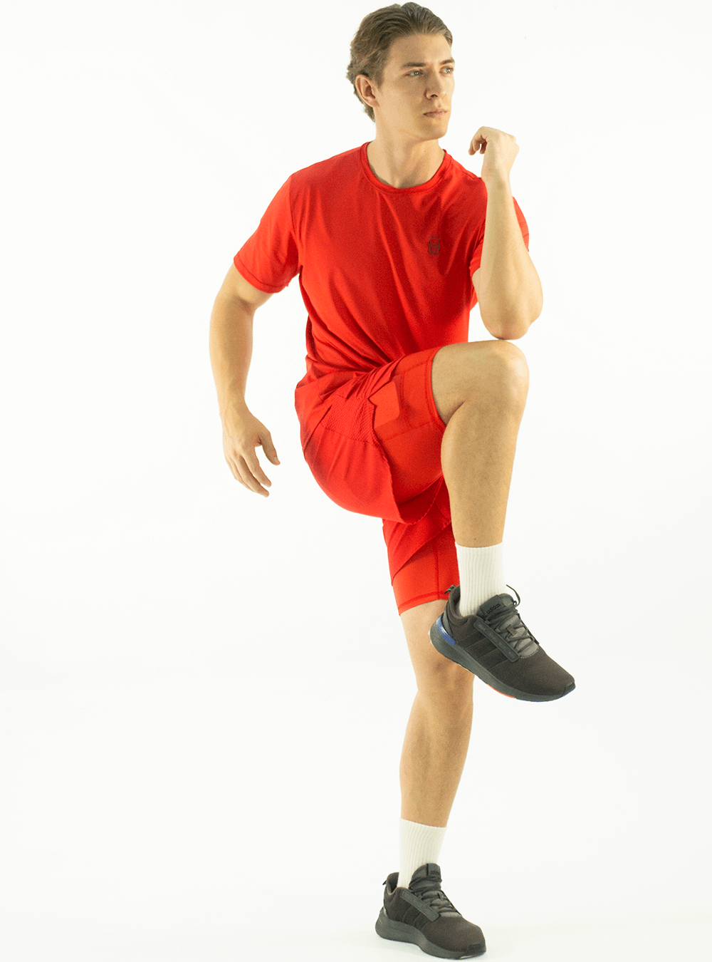 SHORTS DE RUNNING ROJOS