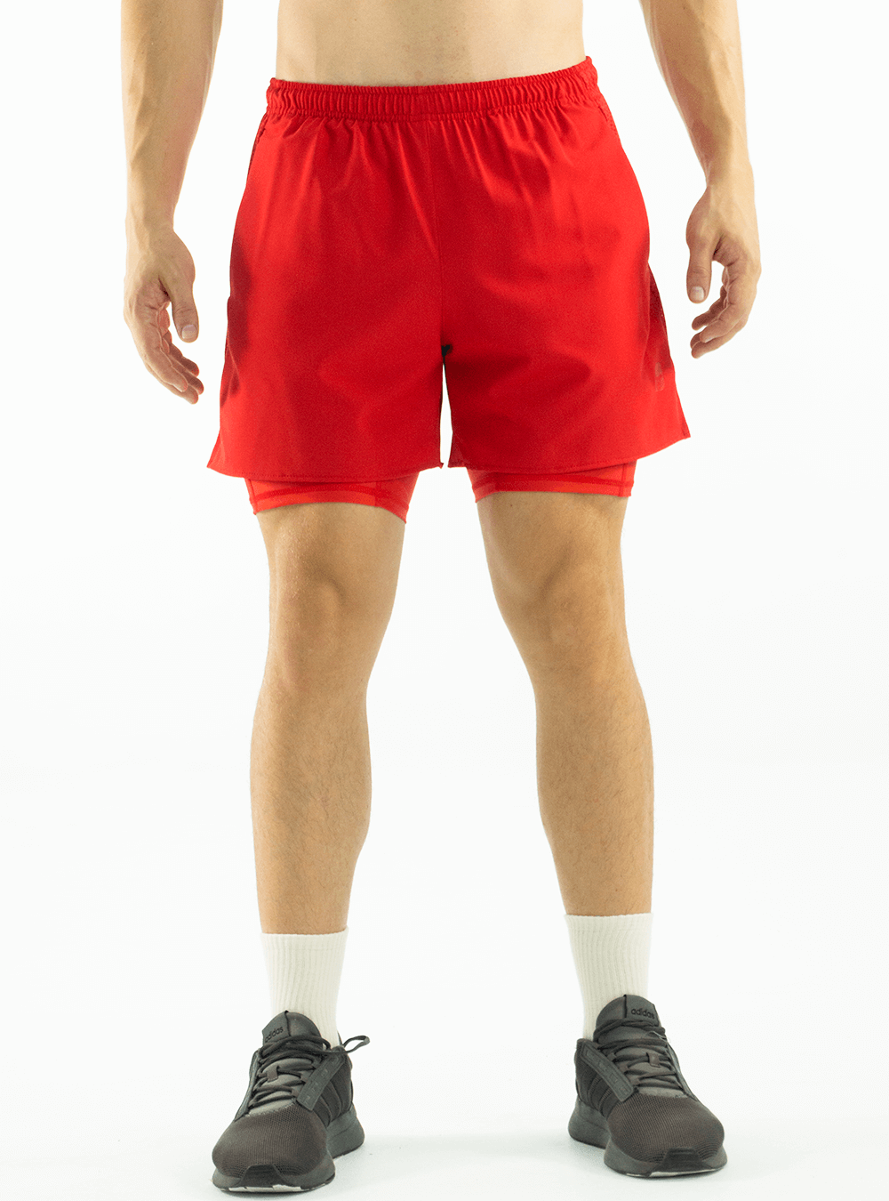 SHORTS DE RUNNING ROJOS